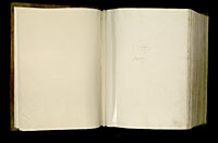 Image of the Gutenberg Bible open to endpapers.